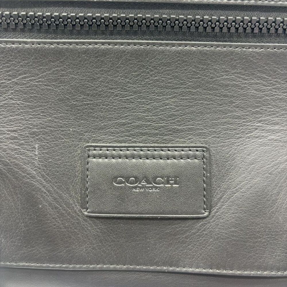 Coach Coach Dark Leather Men's Messenger Bag - Picture 2 of 5